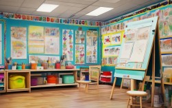 中班创意区角布置图片，中班创意画图片