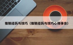 推销经历与技巧（推销经历与技巧心得体会）