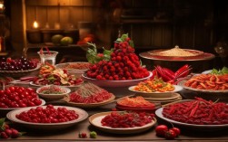 红色美食创意，红色美食创意图片