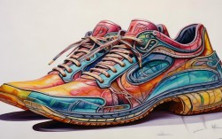 创意鞋子绘画图片