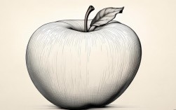 创意苹果线描