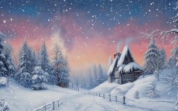 冬日创意画，如何绘出独特冬日意境？