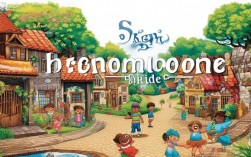 美丽的家乡创意儿童画