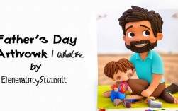 父亲节创意画小学生，今年流行什么新玩法？