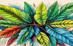 树叶创意儿童画，树叶创意儿童画图片