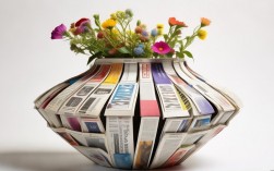 创意手工报纸花瓶火了？30秒学会吗？