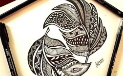 唯美黑白创意画，如何用黑白绘出唯美意境？