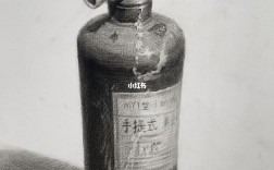 灭火器创意素描