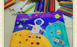 儿童科幻创意画简单，儿童科幻创意画简单又漂亮