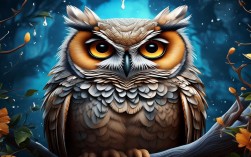 猫头鹰创意，猫头鹰创意画
