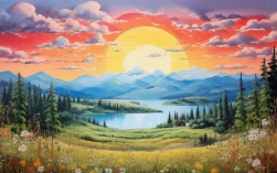 创意绘画风景图片