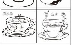 茶杯的创意联想画