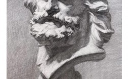 创意素描石膏头像
