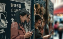 低头族创意海报