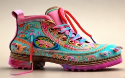 鞋子创意画儿童