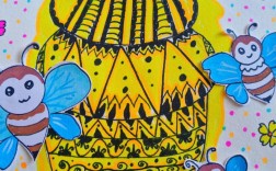 蜜蜂如何画出创意画？