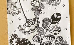 植物黑白创意画，如何用黑白画植物更显创意？