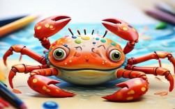 螃蟹创意画儿童