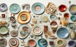 盘子杯子的创意画