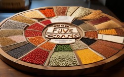 2025五谷杂粮圆形创意摆台图片，怎么设计更吸睛？