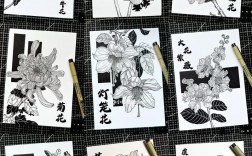 创意画黑白画，创意画黑白画图片