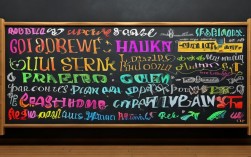 2025黑板报创意字体，这样设计还能惊艳吗？