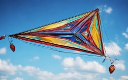 三角风筝创意绘画图片