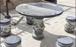 创意石头桌椅，创意石头桌椅图片