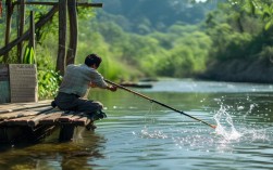 野河钓河虾技巧