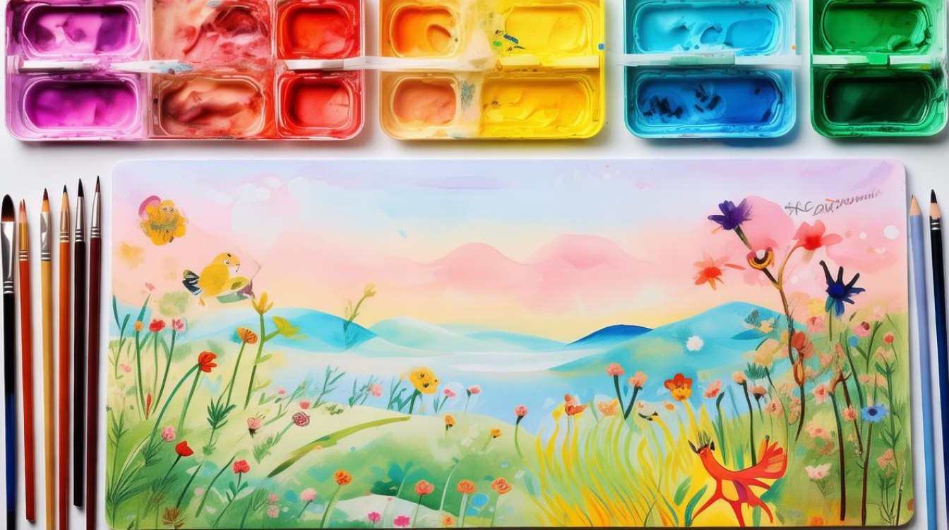 如何获取春天主题的儿童创意画素材？-图1