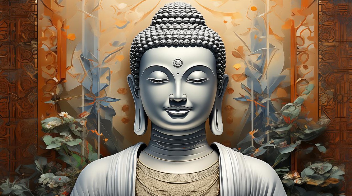 如何用佛创意插画实现传统与现代艺术的完美融合？-图2