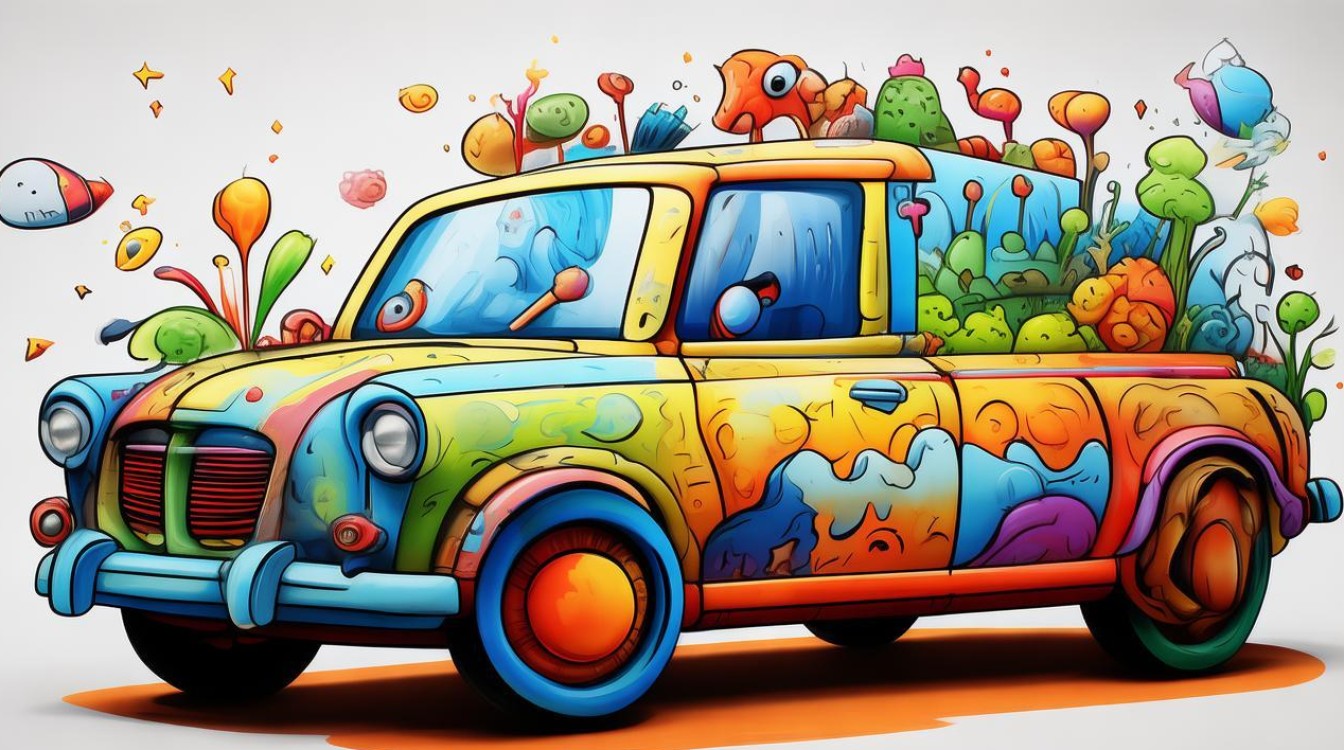 儿童画创意小汽车怎么激发想象力？适合多大孩子玩？-图1