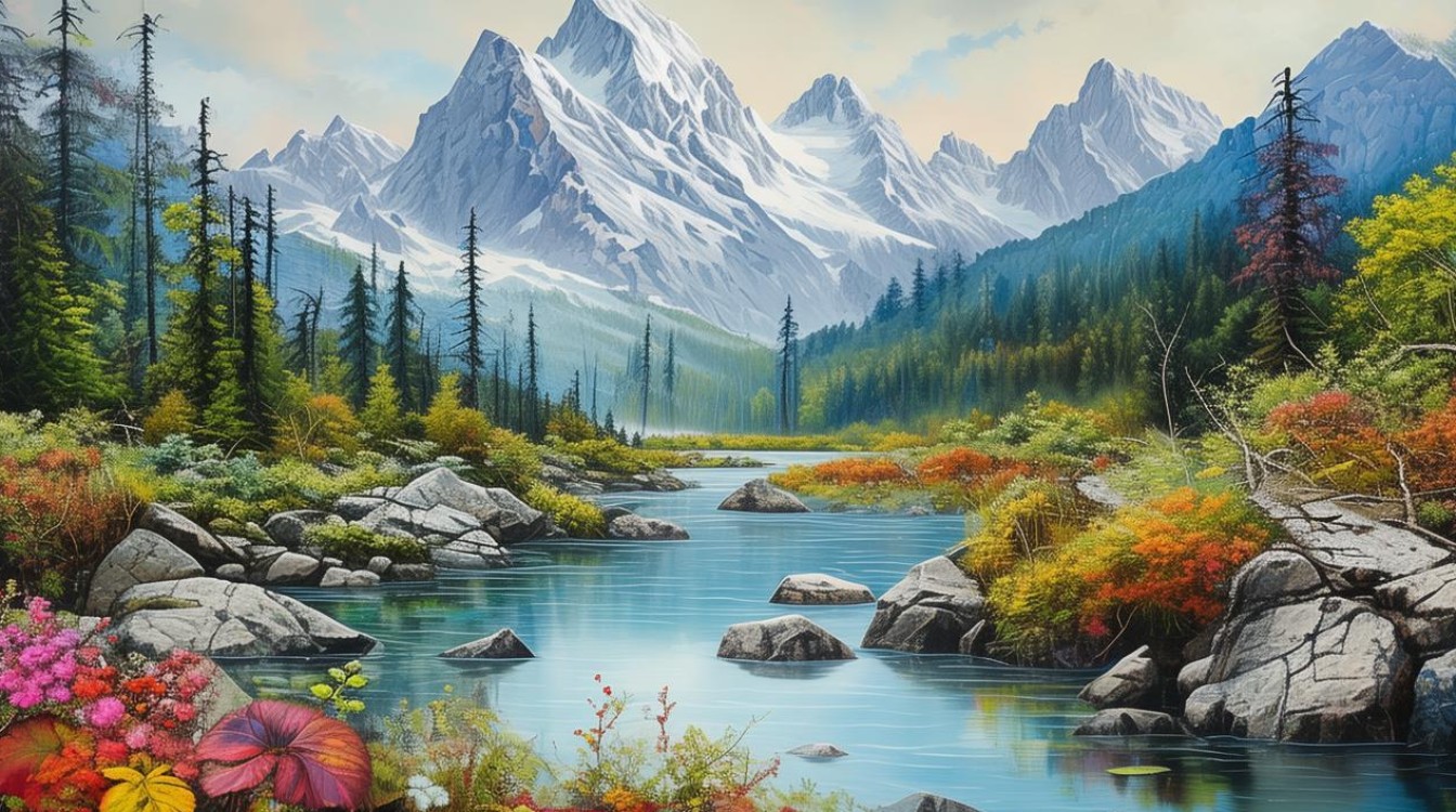 如何寻找创意风景色彩画的灵感与素材？-图2