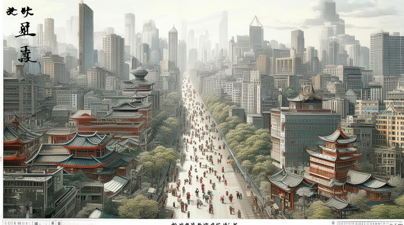 创意画 城市，创意画城市的国画画家-图1