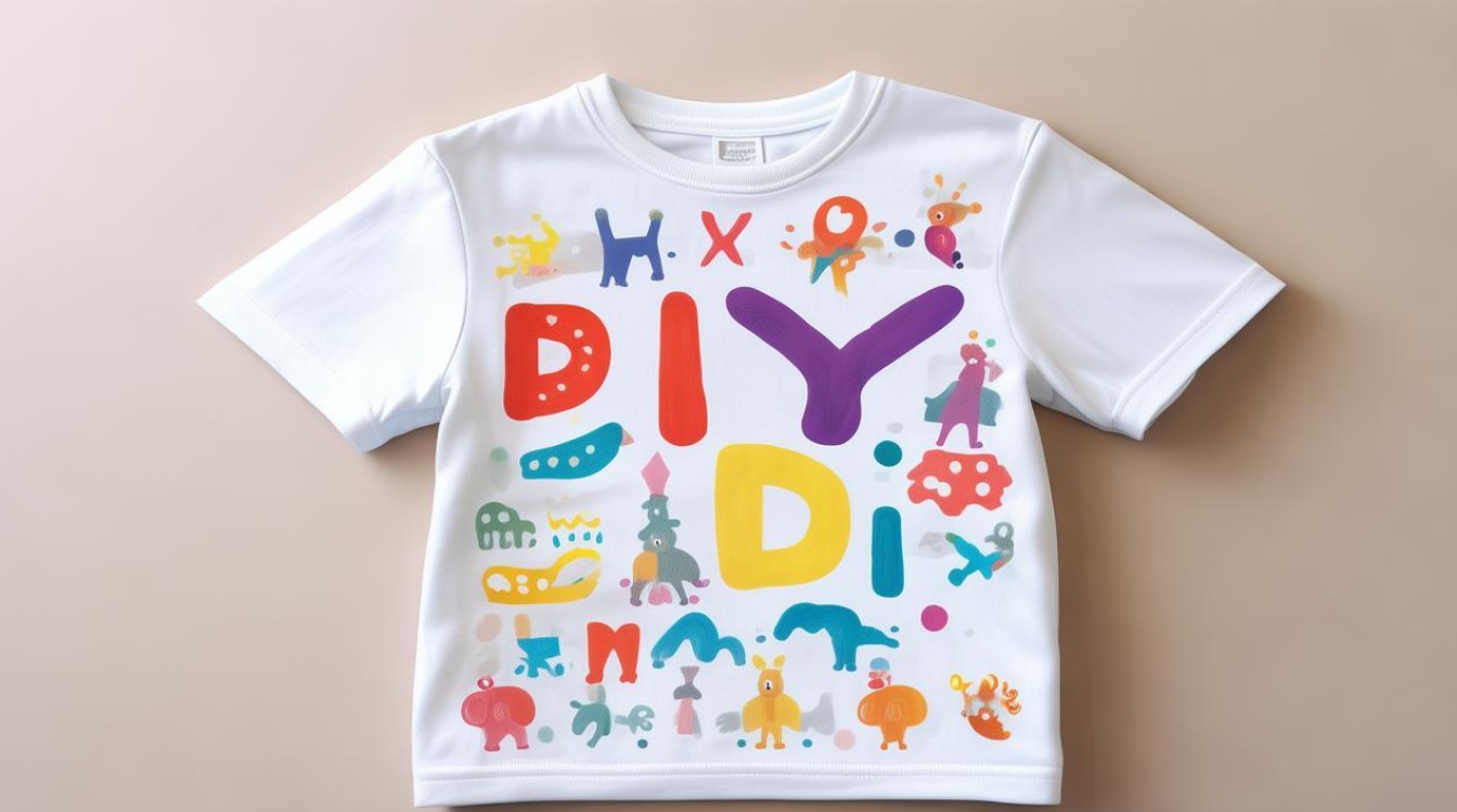 创意白t恤，创意白t恤diy儿童-图1