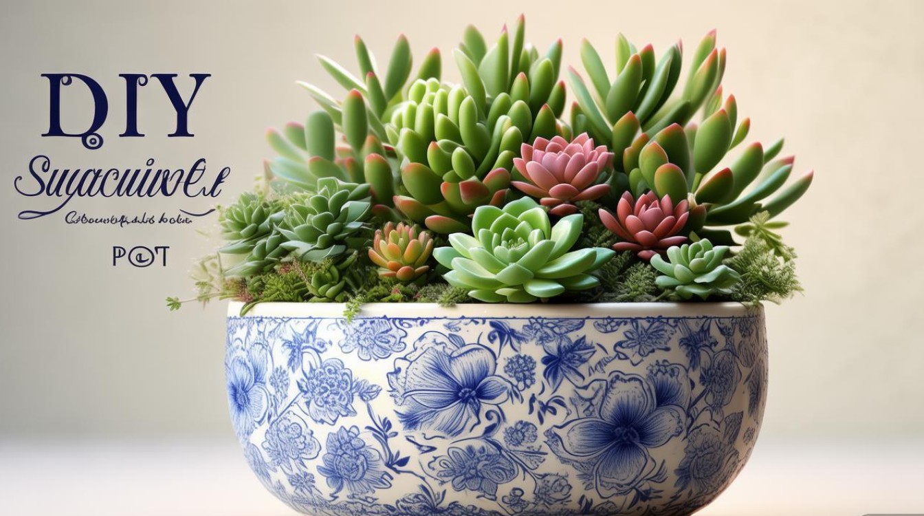 DIY创意多肉花盆，新手也能轻松做吗？-图1