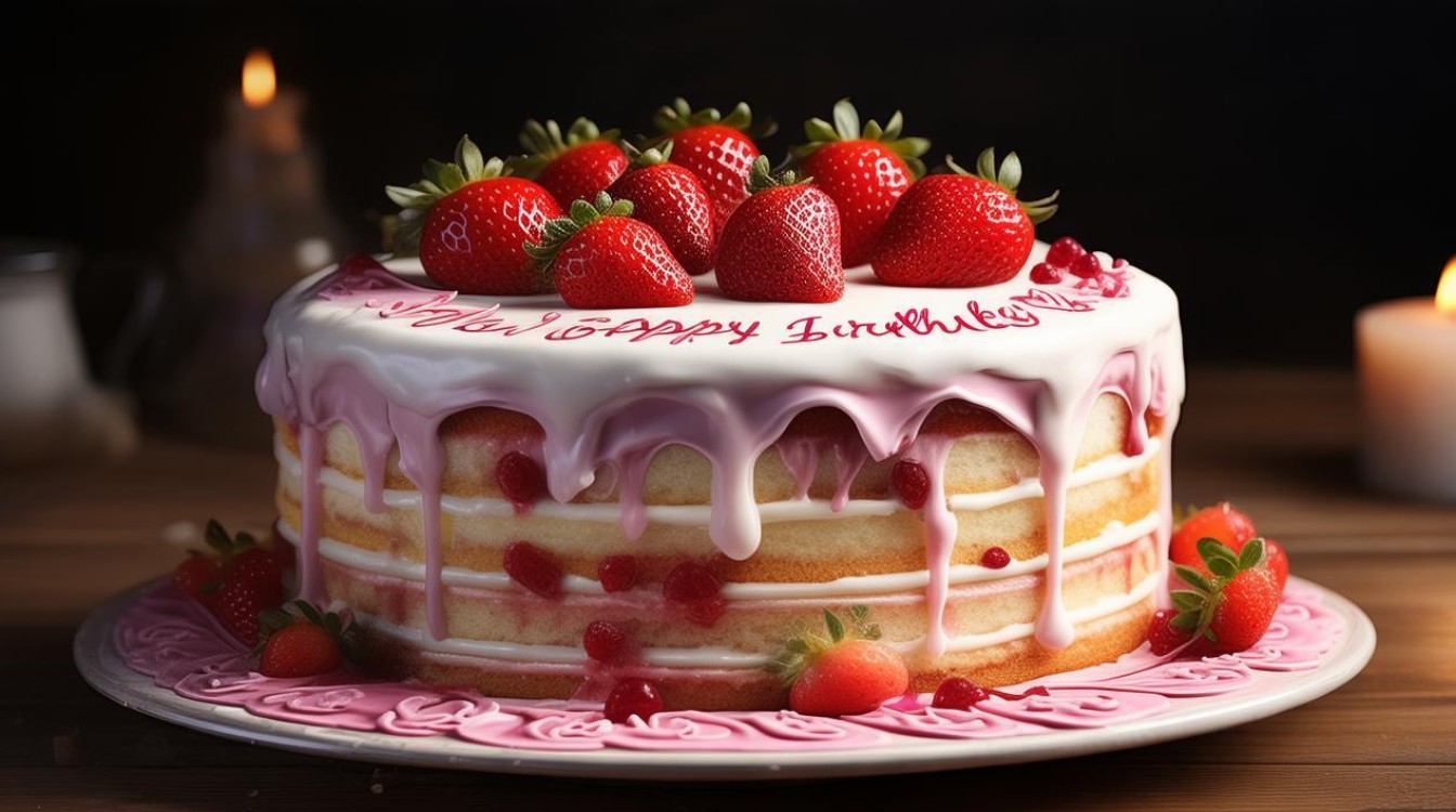 创意草莓生日蛋糕图片,怎么做出这么好看的?-图1 创意草莓生日蛋糕图片,怎么做出这么好看的?-图1