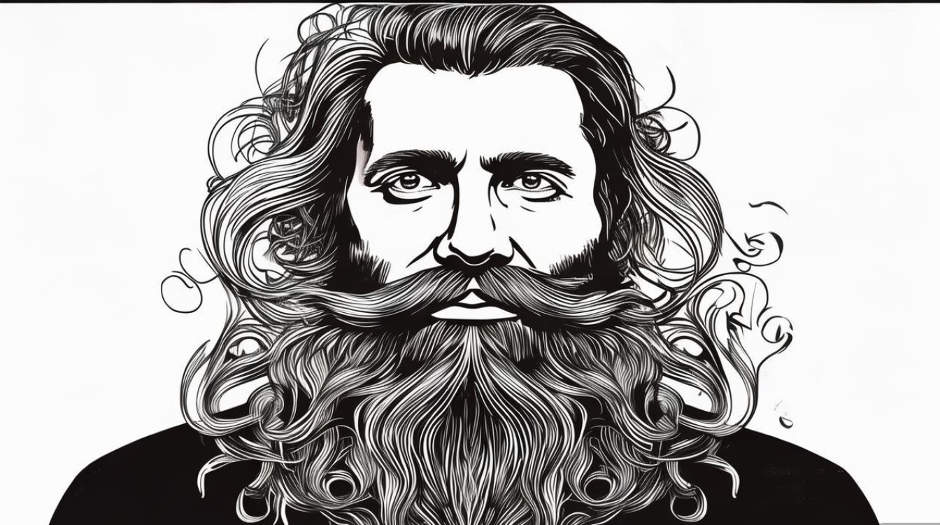 胡须创意画-图1