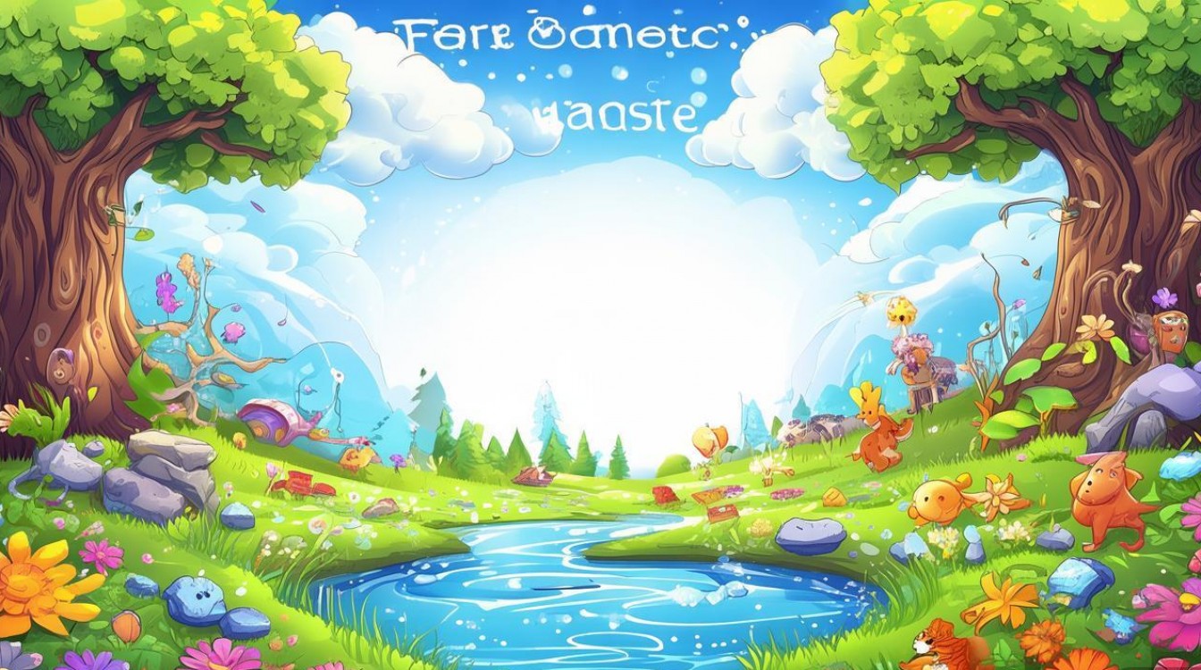 儿童创意画背景素材-图1