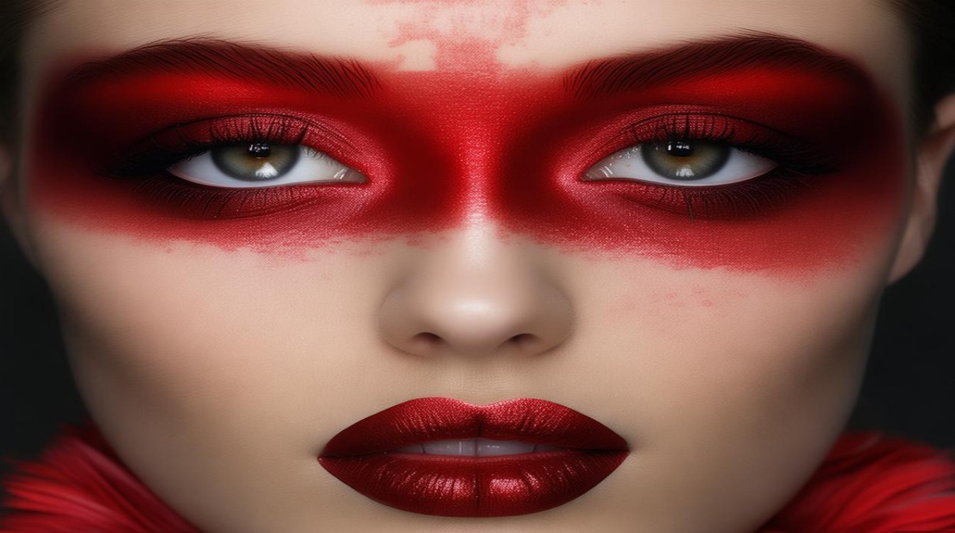 红色主题创意妆，如何结合当下热点焕新？-图1