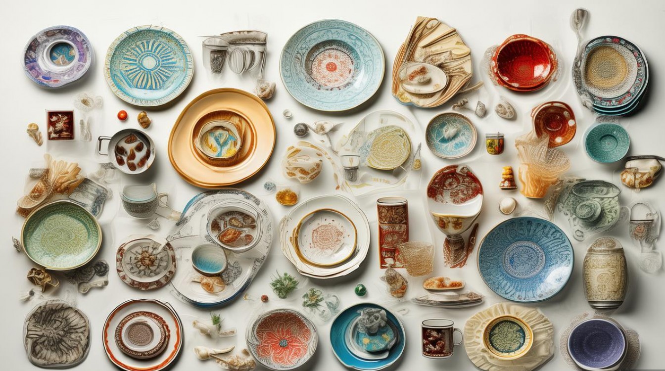 盘子杯子的创意画-图1 盘子杯子的创意画-图1