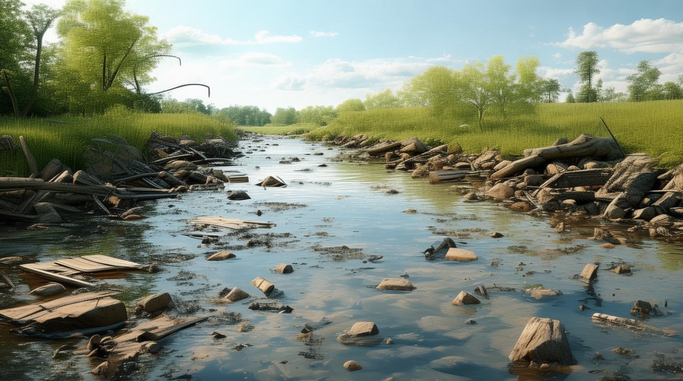 水污染创意画-图1 水污染创意画-图1