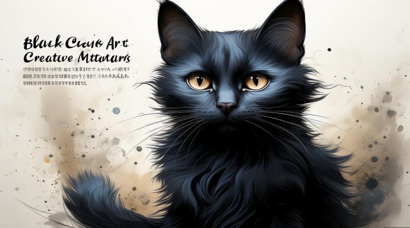 黑猫创意画素材2025最新趋势?-图1 黑猫创意画素材2025最新趋势?-图1