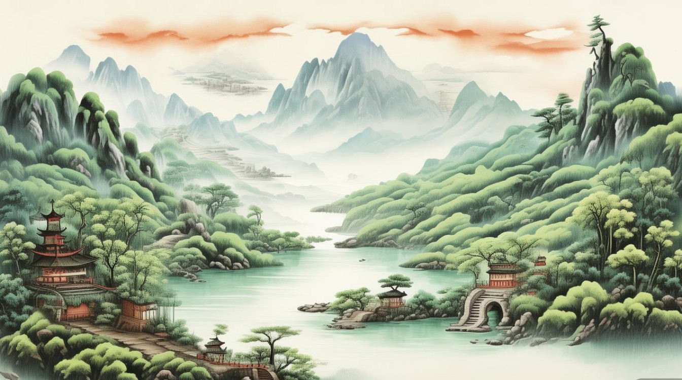 2025年创意国画山水图片,最新风格有哪些突破?-图1 2025年创意国画山水图片,最新风格有哪些突破?-图1
