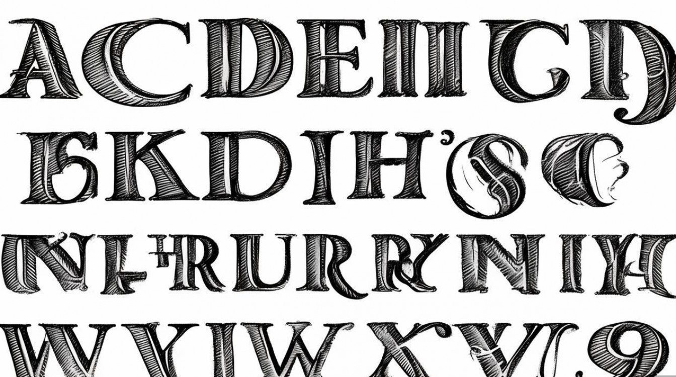 2025创意英文字母手绘图片有哪些新潮流?-图1 2025创意英文字母手绘图片有哪些新潮流?-图1