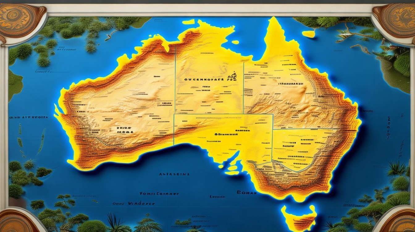 澳大利亚地图创意-图1 澳大利亚地图创意-图1