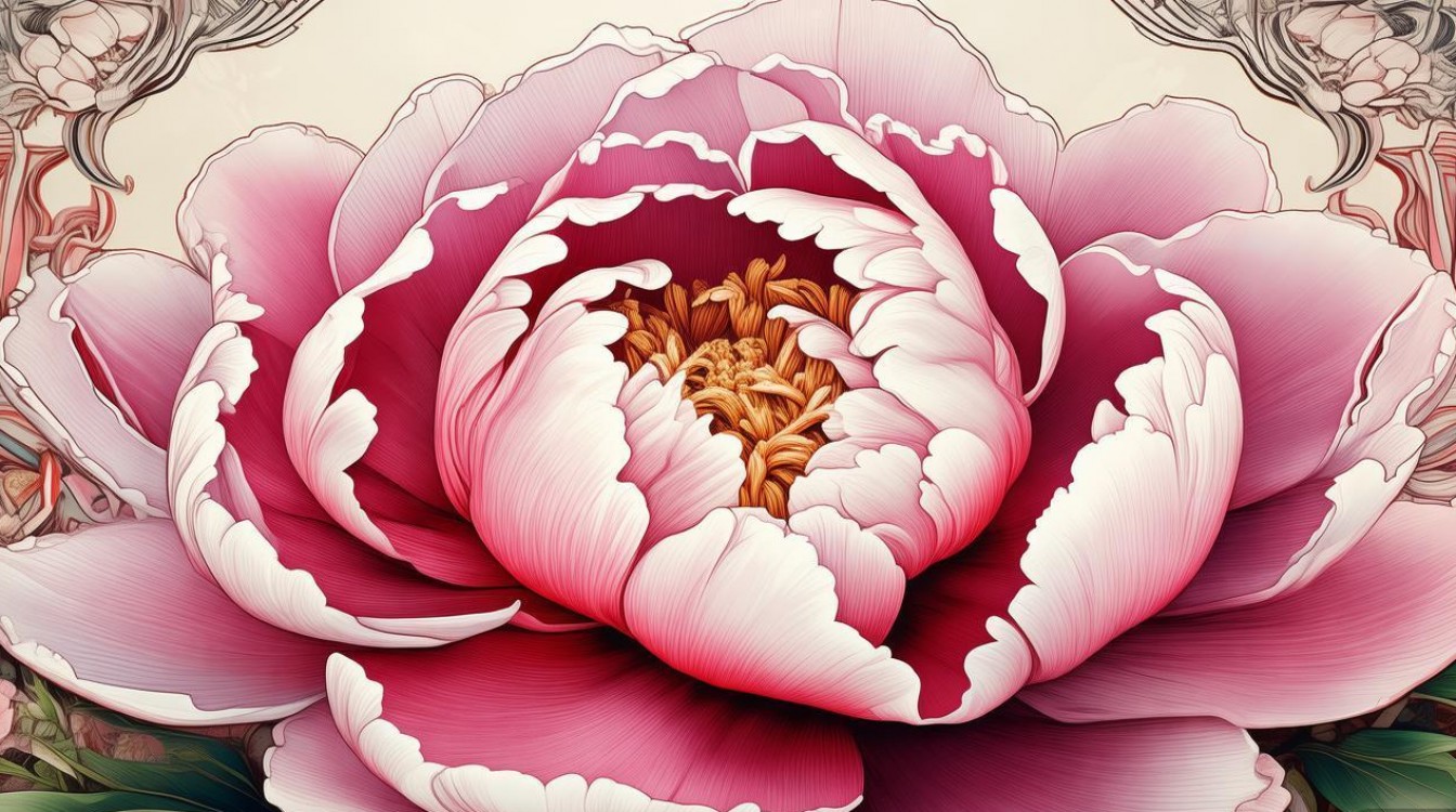 牡丹创意图形2025最新设计趋势是什么?-图1 牡丹创意图形2025最新设计趋势是什么?-图1