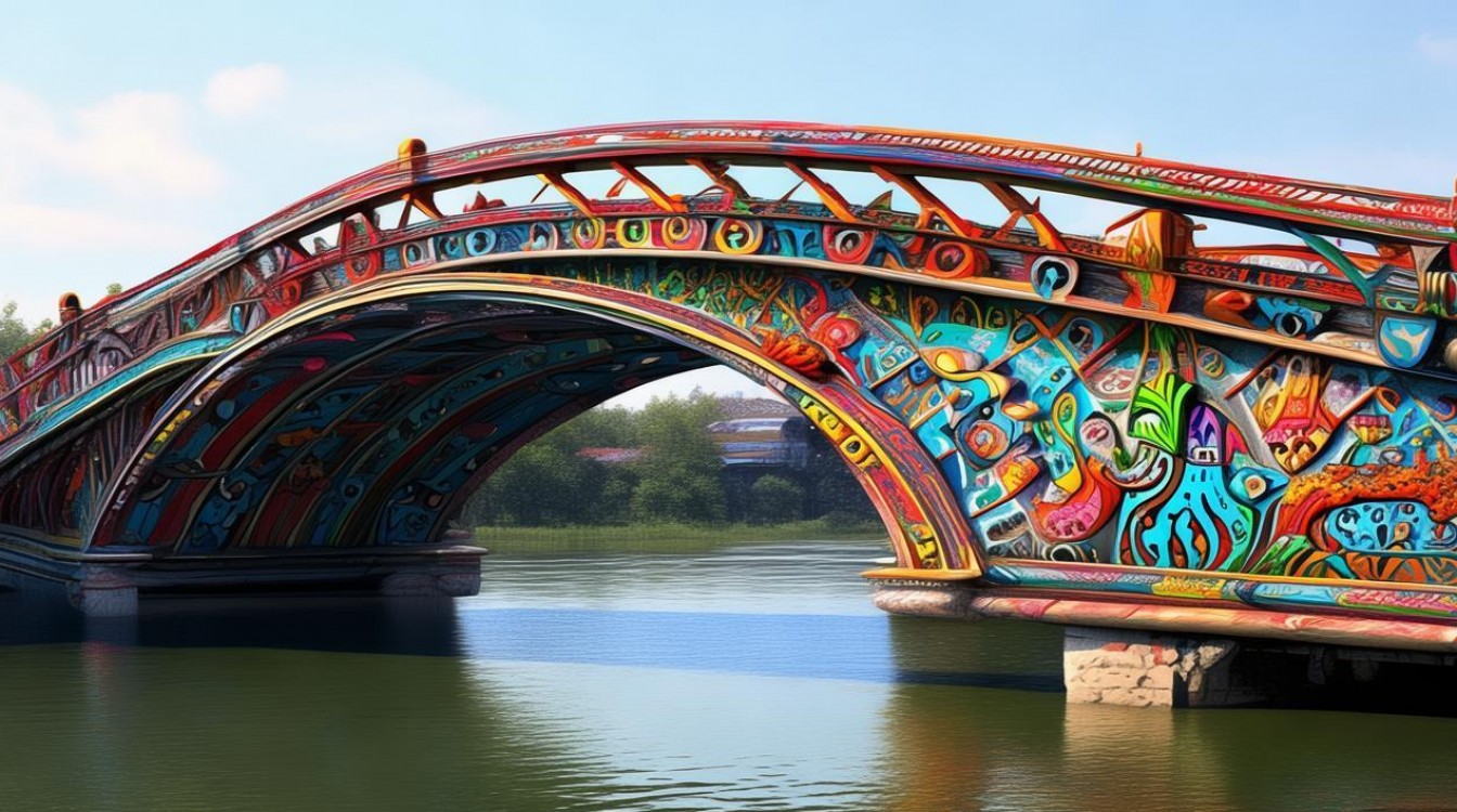 创意彩绘，创意彩绘桥-图1