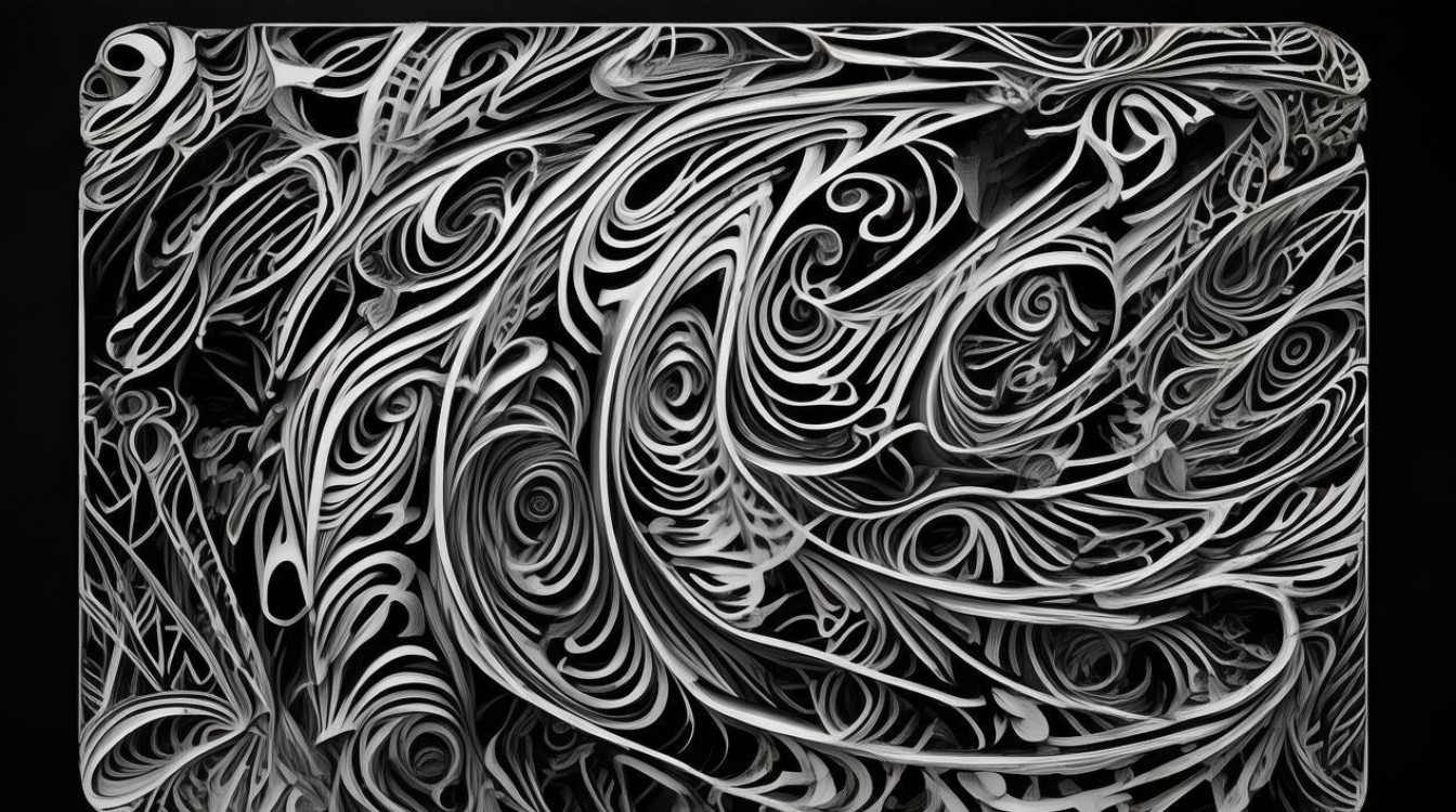 正负图形黑白创意图片，2025年设计灵感怎么用？-图1