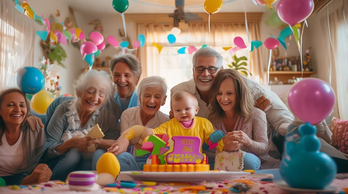 创意周岁亲子照，今年流行怎么拍？-图1